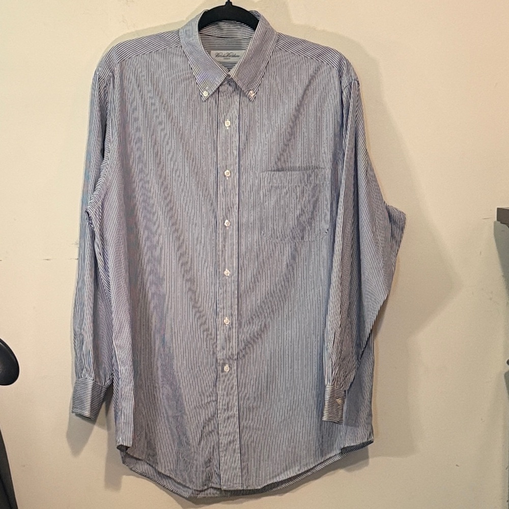 Brooks Brothers Light Blue Striped Button Down Shirt